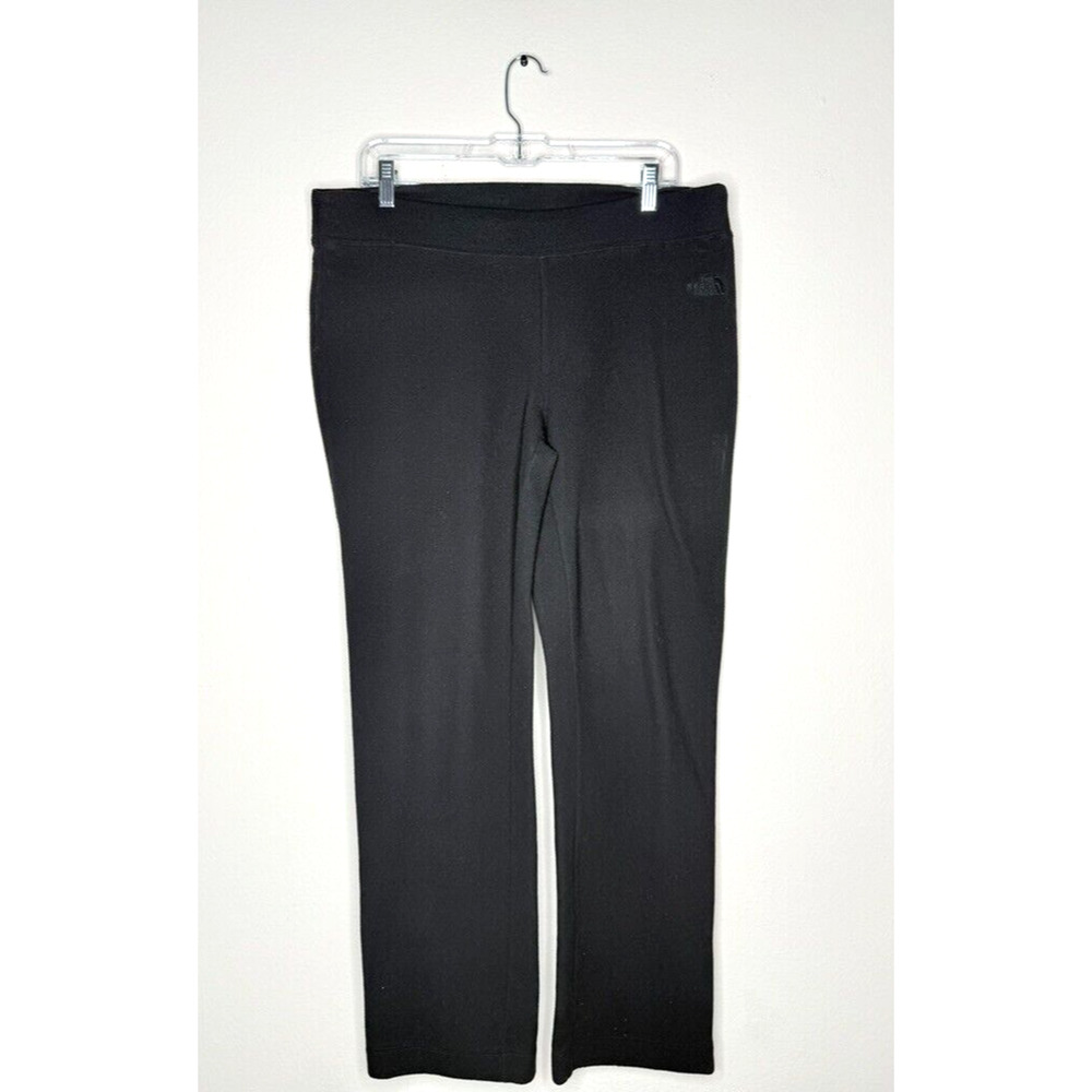 The North Face Sweatpants Womens Micro Fleece Wide Leg Size L Black Comfy